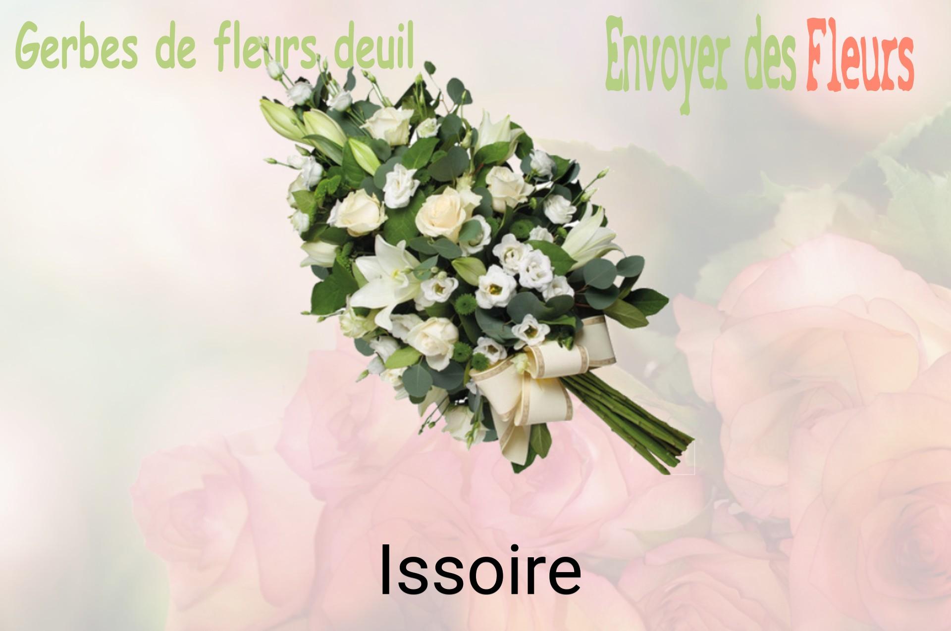 Gerbe de fleurs de deuil livrée à Issoire